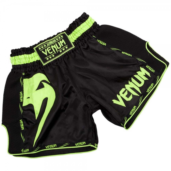 Venum Giant Muay Thai Shorts Schwarz/Neon Gelb