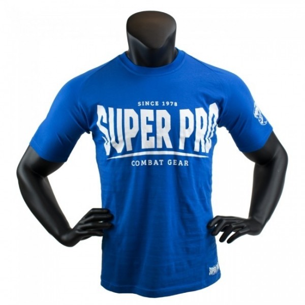 Super Pro T-Shirt S.P. Logo Blau/Weiß