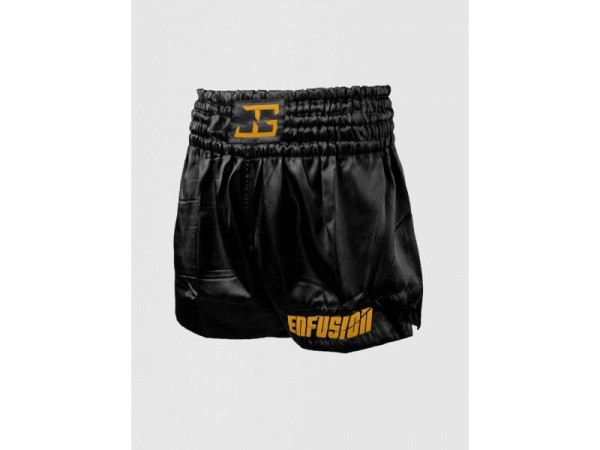 JGXENFUSION INFLICT MUAY THAI SHORT – BLACK/GOLD