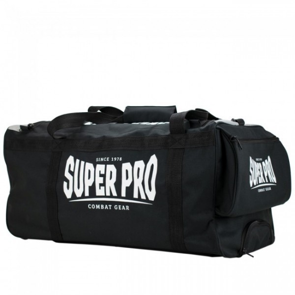 Super Pro Sporttasche Combat Gear Trolley Bag Schwarz
