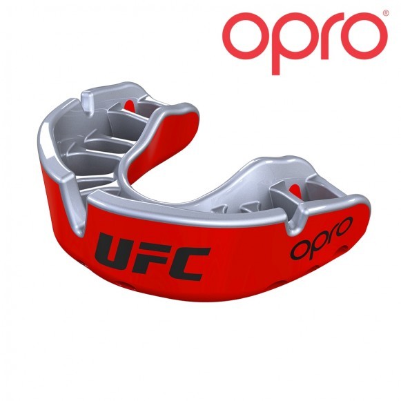 UFC Mundschutz Opro Gold JR Rot Metall/Silber