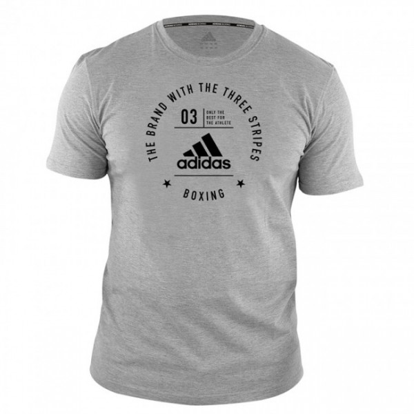Adidas Community T-Shirt Boxing Grau/Schwarz