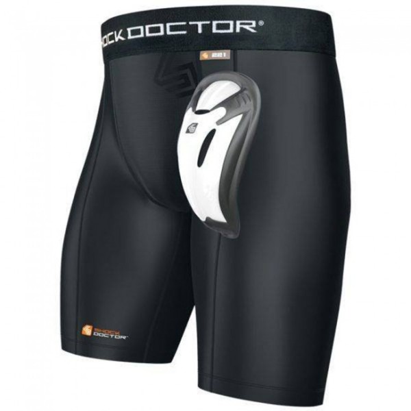 Shock Doctor Damen CORE Kompressions-Shorts mit Beckenschutz