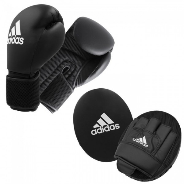 Adidas Adult Boxing Kit 2 Schwarz/Weiß Onesize