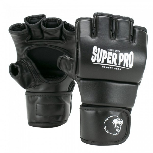 Super Pro Combat Gear Brawler MMA Handschuhe Schwarz/Weiß