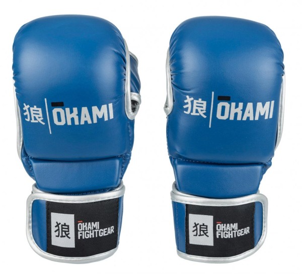 OKAMI MMA GLOVES COMBAT BLUE