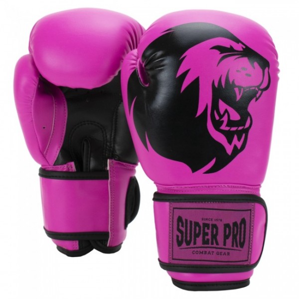 Super Pro Combat Gear Talent Kinder Boxhandschuhe Pink/Schwarz |  Boxhandschuhe Kunstleder | Boxhandschuhe Arten | Boxhandschuhe