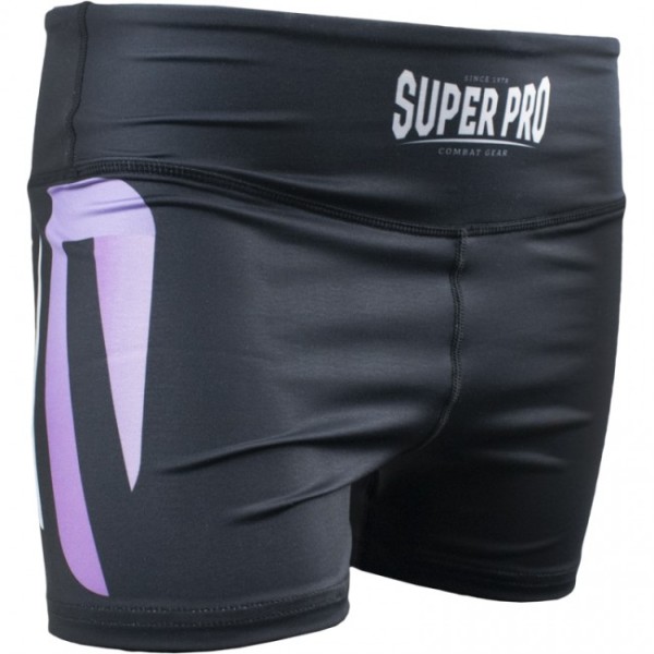 Super Pro Short Tights Women No Mercy white/purple/silver