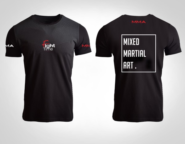 Fighttime T-Shirt MMA Schwarz