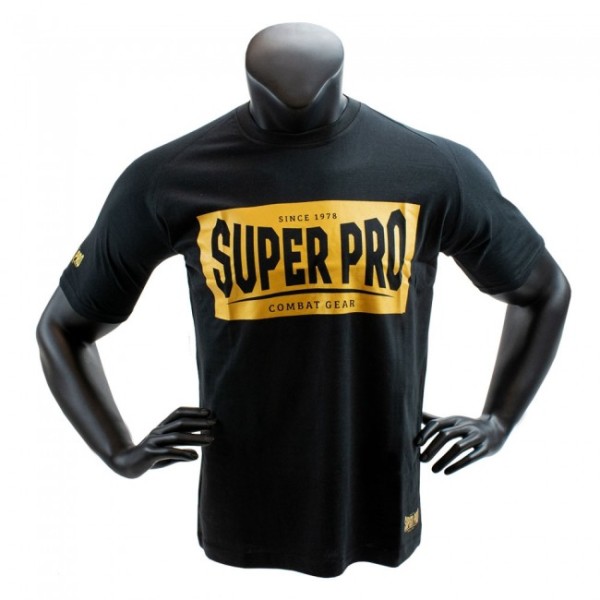 Super Pro T-Shirt S.P. Block- Logo black/gold