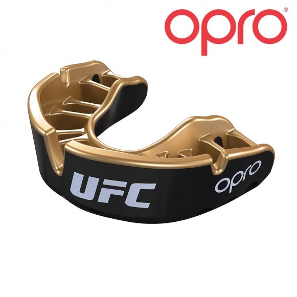 UFC Mundschutz Opro Gold JR Schwarz Metall/Gold