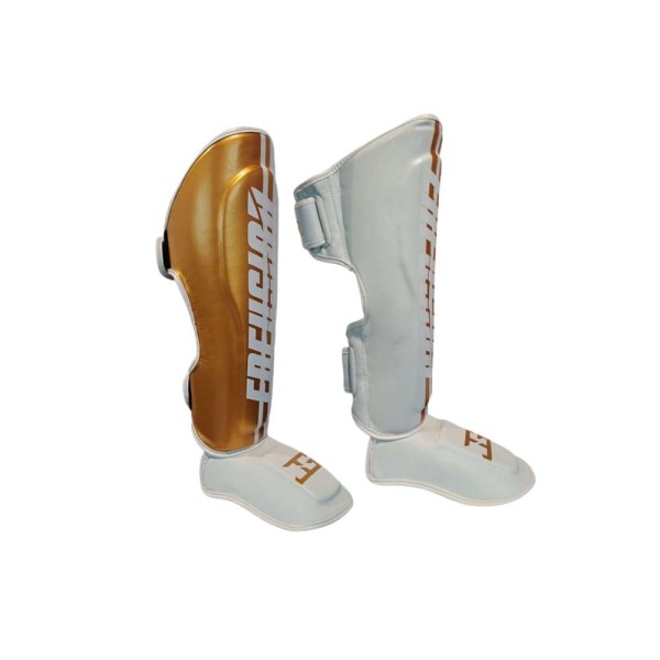 JG X ENFUSION INFLICT SHINGUARDS – WHITE/GOLD