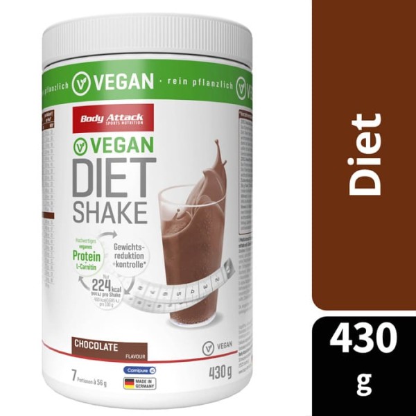 DIET SHAKE VEGAN (430g) CHOCOLATE