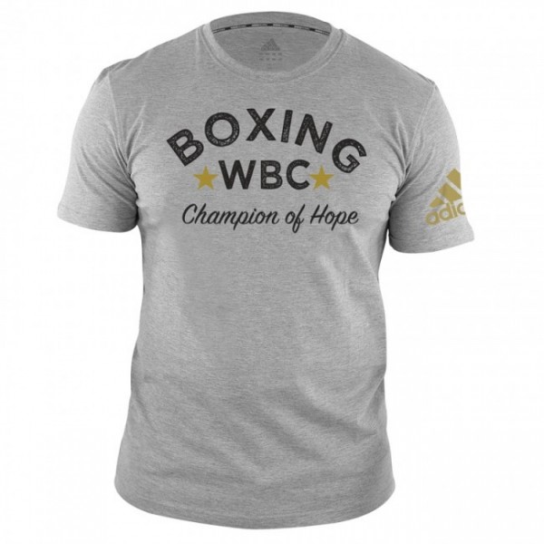 Adidas WBC T-Shirt Boxing-Grau