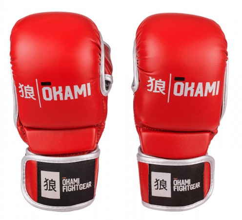 OKAMI fightgear MMA Gloves Combat Red